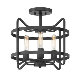 Kent Four Light Semi-Flush Mount in Matte Black (51|64900489)