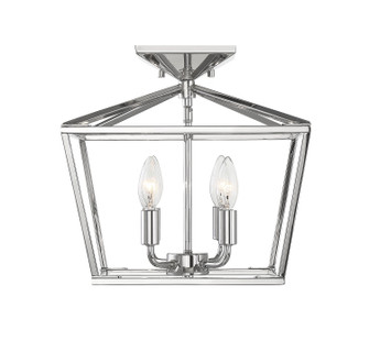 Townsend Four Light Semi-Flush Mount in Polished Nickel (51|63284109)