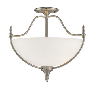 Herndon Three Light Semi-Flush Mount in Satin Nickel (51|610053SN)