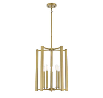 Benson Five Light Pendant in Warm Brass (51|377015322)