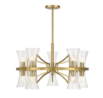 Bennington Ten Light Chandelier in Warm Brass (51|1970410322)