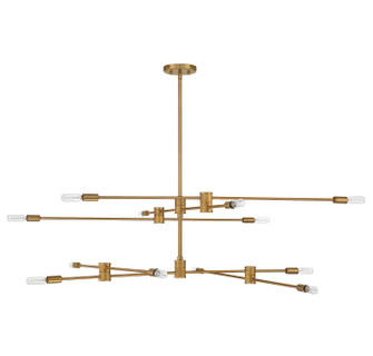 Lyrique 12 Light Chandelier in Warm Brass (51|1700112322)