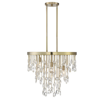 Livorno Four Light Chandelier in Noble Brass (51|118464127)