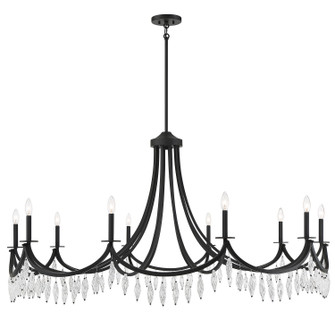 Kameron Ten Light Chandelier in Matte Black (51|118051089)