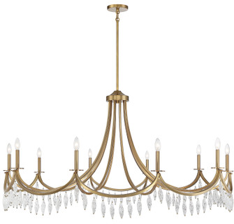 Kameron Ten Light Chandelier in Warm Brass (51|1180510322)