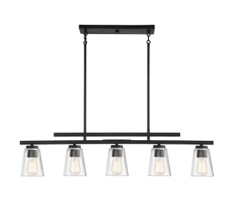 Calhoun Five Light Linear Chandelier in Matte Black (51|11023589)