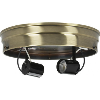 Two Light Ceiling Pan in Antique Brass (230|90877)