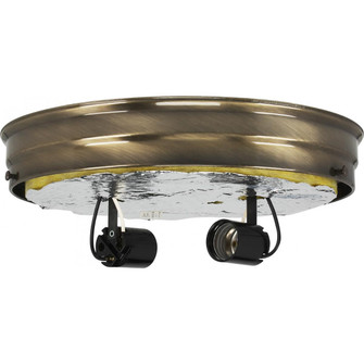 Two Light Ceiling Pan in Antique Brass (230|90767)