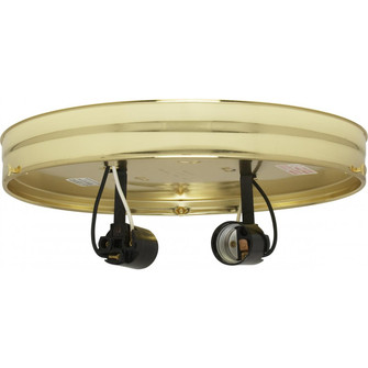 Two Light Ceiling Pan in Brass (230|90766)