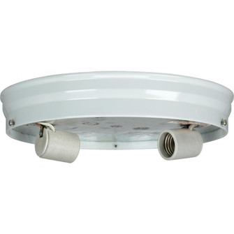Two Light Ceiling Pan in White (230|90685)