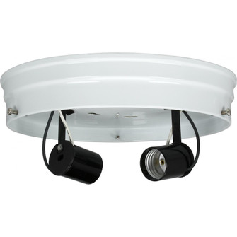 Two Light Ceiling Pan in White (230|90684)