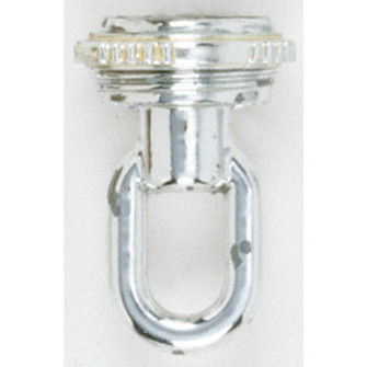 1/4 Ip Matching Screw Collar Loop With Ring in Polished Chrome (230|90337)