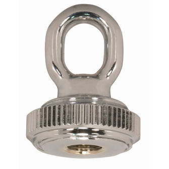 1/4 Ip Matching Screw Collar Loop With Ring in Polished Chrome (230|902303)
