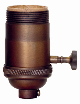 On/Off Socket in Dark Antique Brass (230|802421)
