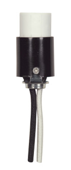 1 5/8 Porcelain Candelabra Skt in Black / White (230|802385)