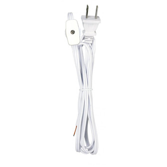 6 Ft 18/2Spt-1 W/Plug in White (230|802261)