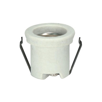 Keyless Porcelain With Flange And Double Clip in White (230|802032)