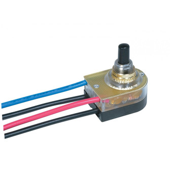 On-Off Lighted Push Switch in Brass Plated (230|801355)