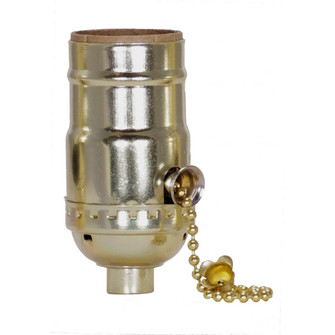 On-Off Pull Chain Socket in Brite Gilt (230|801188)