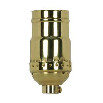 3-Way (2 Circuit) Keyless Socket in Polished Brass (230|801175)