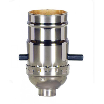 On-Off Push Thru Socket in Polished Nickel (230|801023)