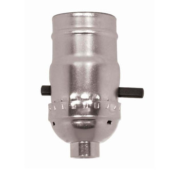 On-Off Push Thru Socket in Nickel (230|801001)