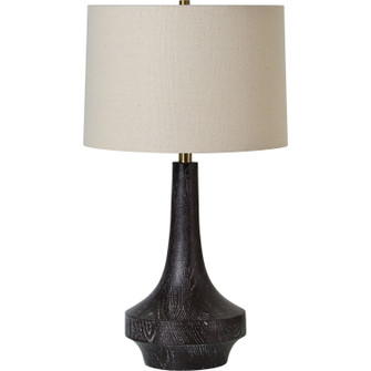 Truro One Light Table Lamp in Painted Dark Brown Wood Grain,Beige (443|LPT1187)