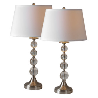 Venezia Table Lamp Set in Satin Nickel (443|JONL012)