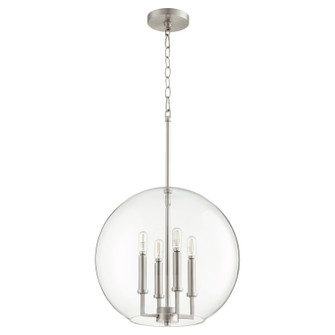 873 Globe Pendants Four Light Pendant in Satin Nickel (19|873465)