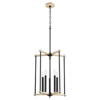 Silva Five Light Entry in Textured Black|Weathered Oak Finish (19|8134569)