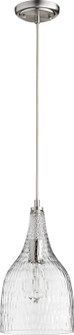 One Light Pendant in Satin Nickel (19|804265)