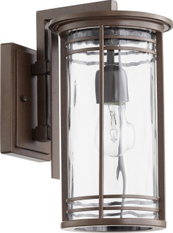 Larson One Light Outdoor Lantern in Oiled Bronze|Clear Hammered Glass (19|79167186)