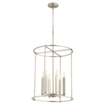 Olympus Six Light Entry Pendant in Satin Nickel (19|686665)