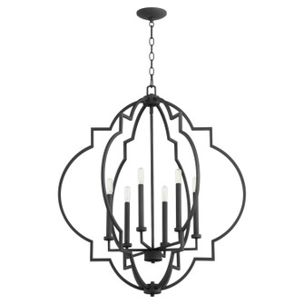 Dublin Six Light Pendant in Textured Black (19|6842669)