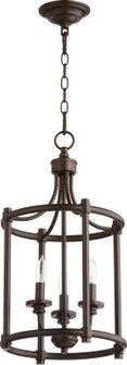 Rossington Three Light Entry Pendant in Oiled Bronze (19|6822386)