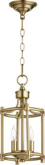 Rossington Two Light Entry Pendant in Aged Brass (19|6822280)
