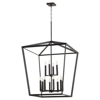 Manor 12 Light Entry Pendant in Textured Black (19|68091269)