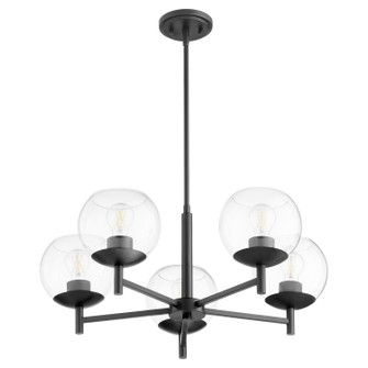 Lyon Five Light Chandelier in Matte Black (19|678559)