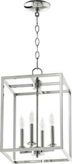 Cuboid Entries Four Light Entry Pendant in Polished Nickel (19|6731462)