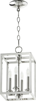 Cuboid Entries Four Light Entry Pendant in Polished Nickel (19|67314162)