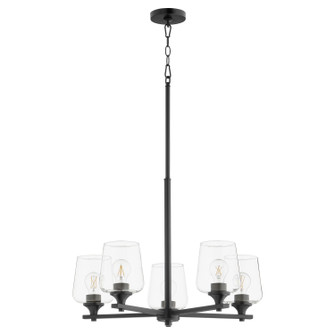 Veno Five Light Chandelier in Matte Black (19|658559)