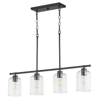 Tribute Four Light Linear Chandelier in Matte Black (19|6574459)