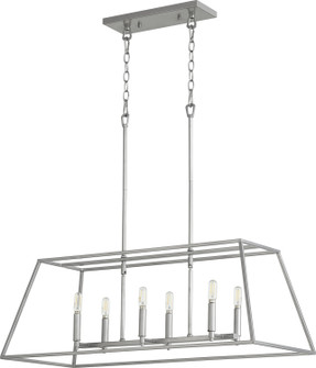 Gabriel Six Light Pendant in Classic Nickel (19|654664)