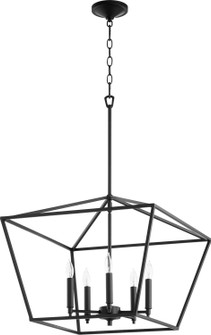 Gabriel Five Light Chandelier in Textured Black (19|644569)