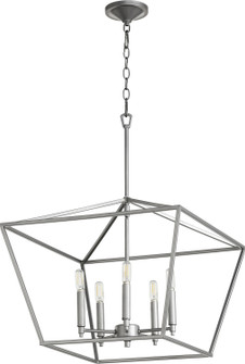 Gabriel Five Light Chandelier in Classic Nickel (19|644564)