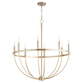 Tribute Eight Light Chandelier in Aged Brass (19|6374880)