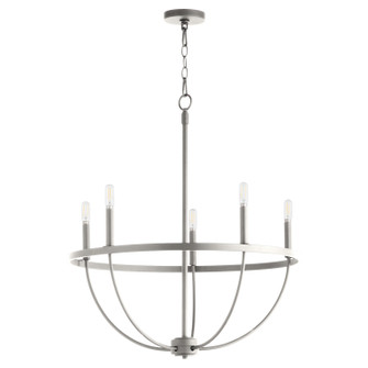Tribute Five Light Chandelier in Satin Nickel (19|6374565)