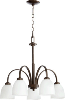 Reyes Five Light Chandelier in Oiled Bronze (19|6360586)