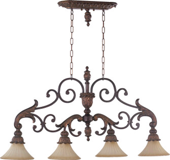 Madeleine Four Light Island Pendant in Corsican Gold (19|6330488)