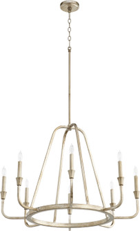 Marquee Eight Light Chandelier in Aged Silver Leaf (19|6314860)